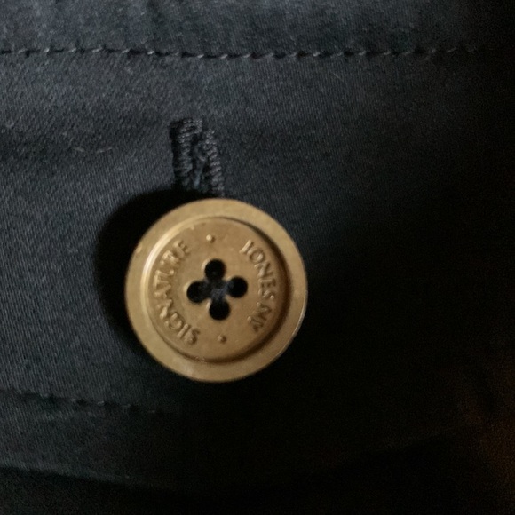 Jones New York Signature Stretch Collared Black Dress — 10 - Picture 10 of 10